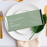 Elegant Minimal Sage Green Wedding Favor Hershey Bar Favors<br><div class="desc">Celebrate your special day with these elegant and minimalist Hershey bar wrappers, perfect for wedding favors! Featuring a soft sage green background, delicate floral line art, and modern script typography, these custom wrappers add a touch of sophistication to your reception or bridal event. Personalize with the names of the happy...</div>