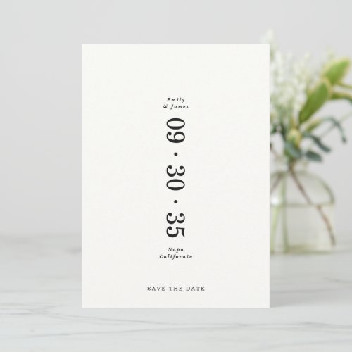 Elegant Minimal Save the Date Wedding
