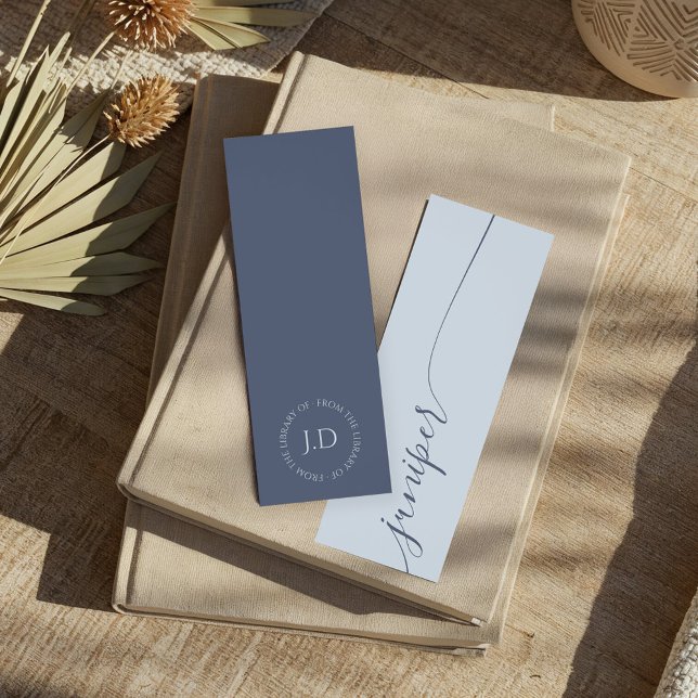 Elegant Minimal Script Personalized Name Monogram Bookmarks (Elegant Minimal Script Personalized Name Monogram Bookmarks
)