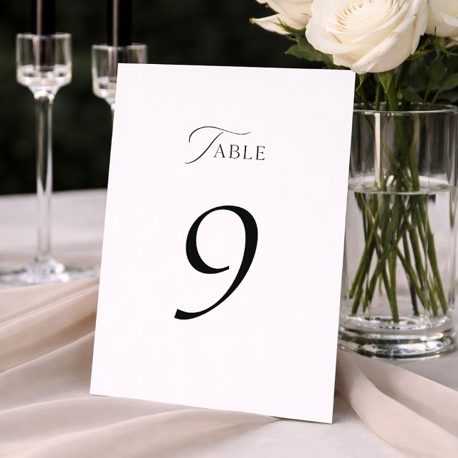 Elegant Minimal Script Wedding Table Numbers 1–19 (Creator Uploaded)