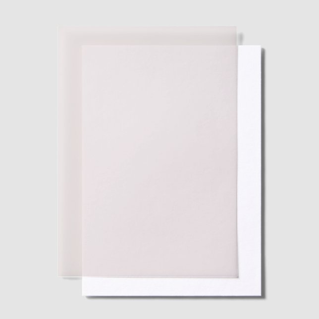 Elegant Minimal Solid Color Mauve Vellum Invitations (Offset)