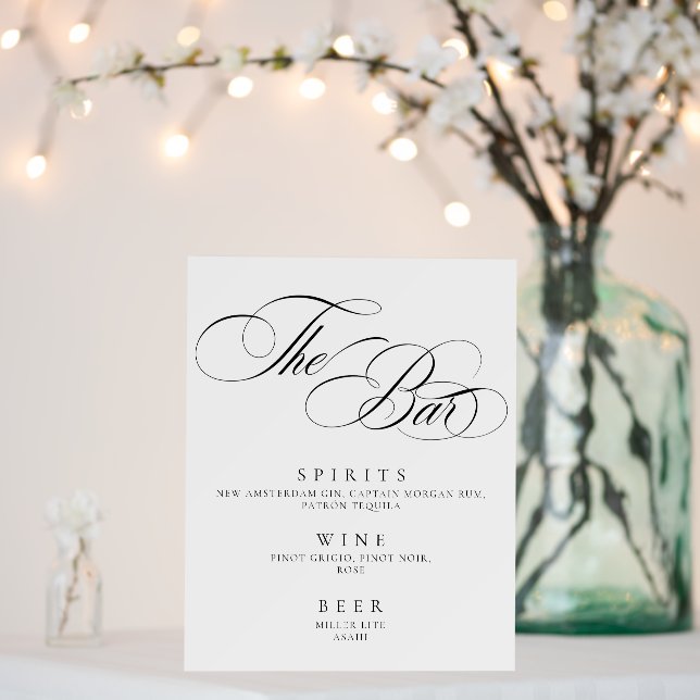 Elegant Minimal The Bar Sign modern  (In Situ (Wedding))