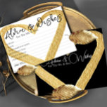 Elegant Minimal Wedding Advice Wishes Cards<br><div class="desc">Wedding Advice and wishes Cards for bride and groom keepsake,  Wishes for Mr & Mrs - Bridal Shower,  Bachelorette Games.</div>