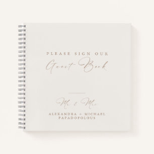 Elegant Minimal Wedding Guest Book