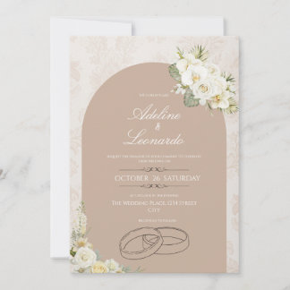 Elegant Minimal Wedding Invitation – Soft Neutral 