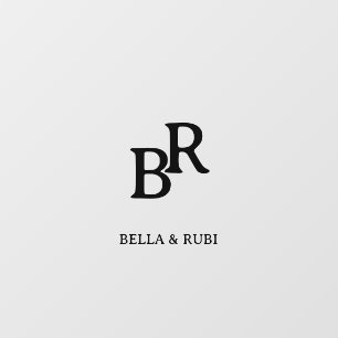 Elegant Minimal Wedding Monogram Floor Design Decals