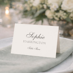 Elegant Minimal Wedding Place Card