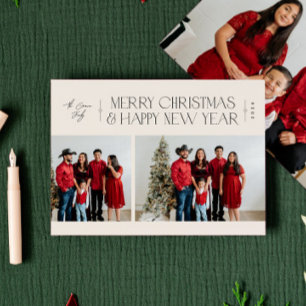 Elegant Minimalism Multi-Photo Holiday Card