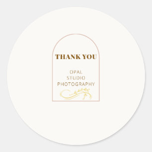 Elegant Minimalist Arch Business Sticker
