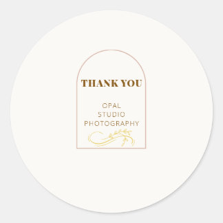 Elegant Minimalist Arch Business Sticker