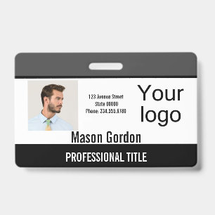Elegant, minimalist badge