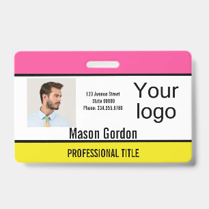 Elegant, minimalist badge