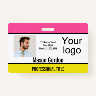Elegant, minimalist badge