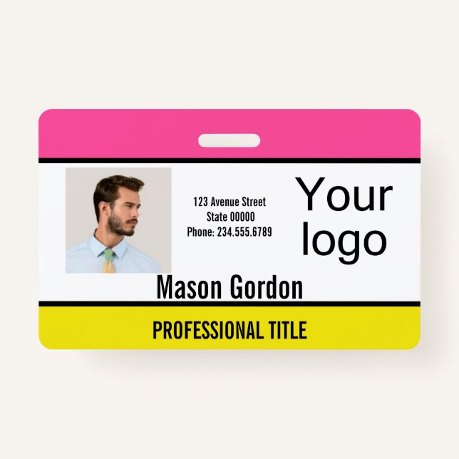 Elegant, minimalist badge (Front)