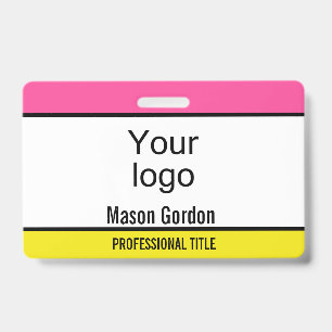 Elegant, minimalist badge