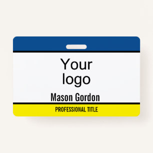 Elegant, minimalist badge