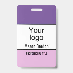 Elegant, minimalist badge