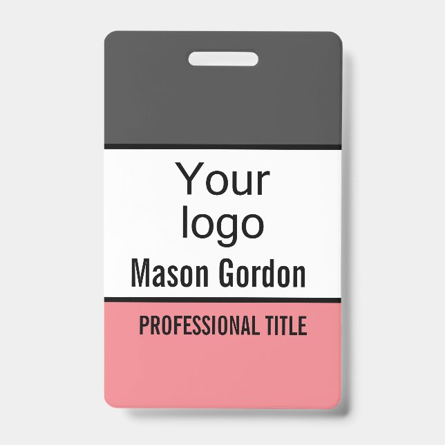 Elegant, minimalist badge (Front)