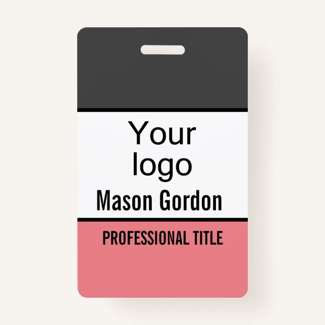 Elegant, minimalist badge (Front)