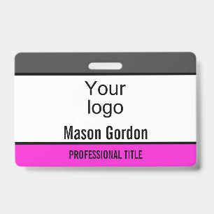 Elegant, minimalist badge