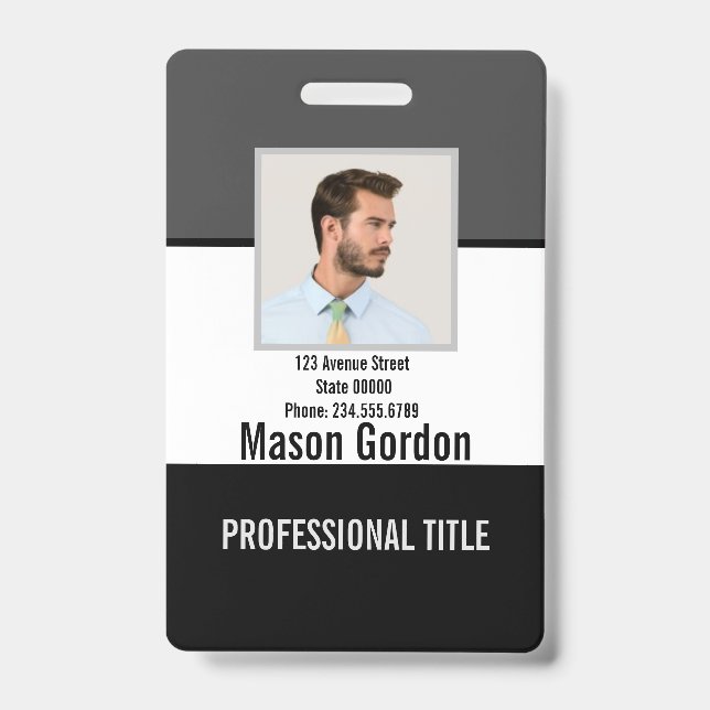 Elegant, minimalist badge (Front)