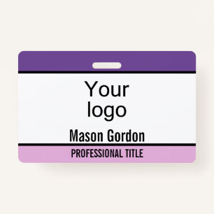 Elegant, minimalist badge