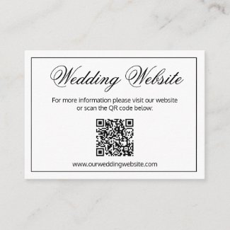 Elegant Minimalist Black and White Wedding Website