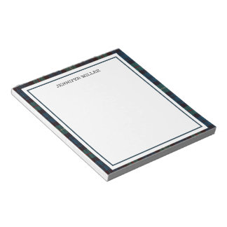 Elegant Minimalist Border Custom Notepad, Professi Notepad