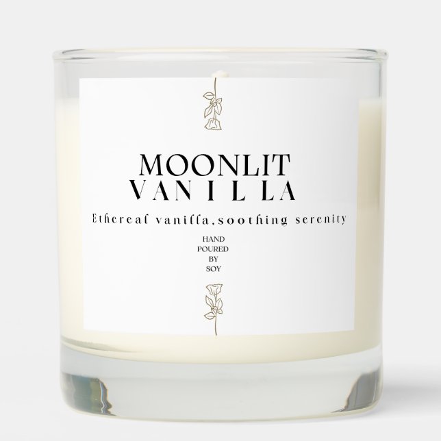 ELEGANT & MINIMALIST BOTANICAL candle (Front)