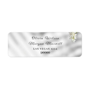 Elegant Minimalist Botanical Wedding Label