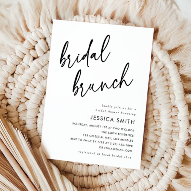Elegant Minimalist Bridal Brunch Invitation (Creator Uploaded)