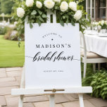 Elegant Minimalist Bridal Shower Welcome Sign<br><div class="desc">Elegant Minimalist Bridal Shower Welcome Sign - an elegant way to welcome guests to your bridal shower!</div>