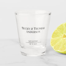 Elegant Minimalist Bride & Groom Name Wedding
