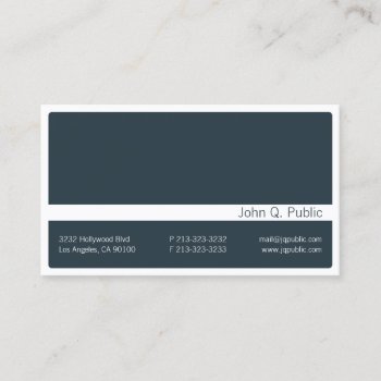 Elegant Minimalist Business Card by J32Teez at Zazzle