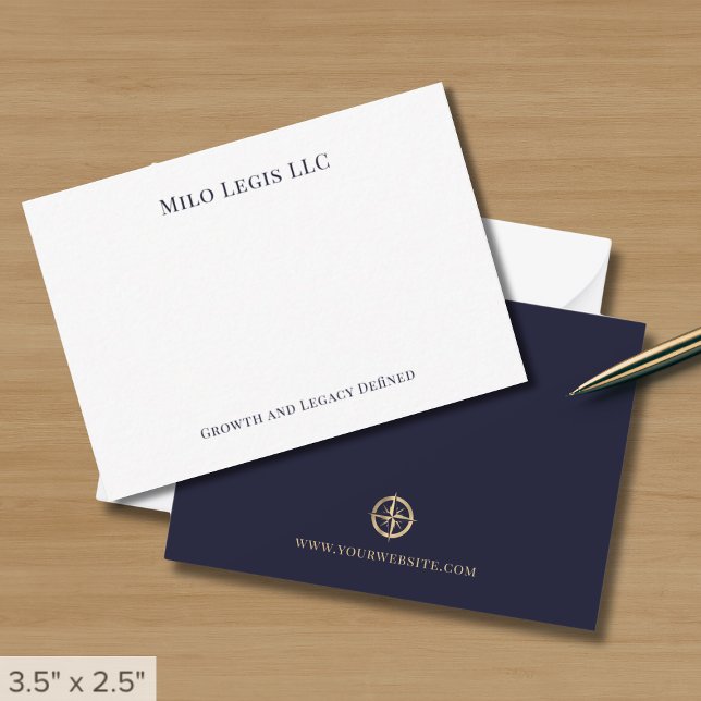 Elegant Minimalist Business Note Card (Creator Uploaded)