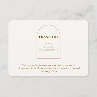 Elegant Minimalist Business Thank You Card