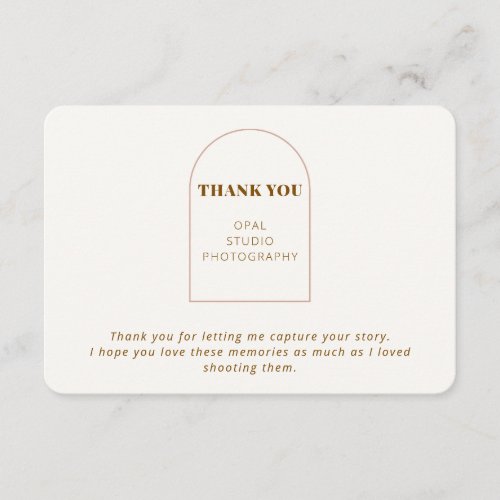 Elegant Minimalist Business Thank You Card