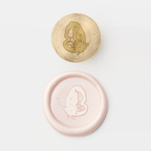 Elegant Minimalist Butterfly Spring Summer Wax Seal Stamp