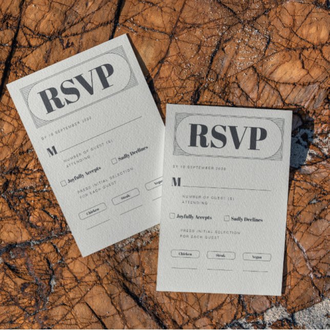 Elegant Minimalist Chic RSVP Card (Creator Uploaded)