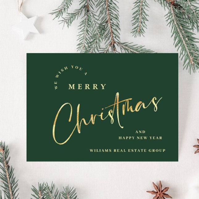 Elegant Minimalist Christmas Greeting Corporate Holiday Card (Creator Uploaded)