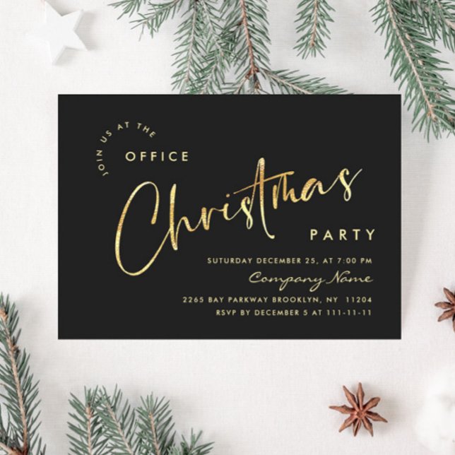 Elegant Minimalist Christmas Holiday Party Invitation (Creator Uploaded)