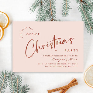 Elegant Minimalist Christmas Holiday Party Invitation
