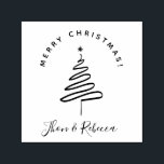 Elegant & Minimalist Christmas Wishes Custom Name Self-inking Stamp<br><div class="desc">Make your own beautiful minimalist Christmas stamp with your custom name using our gorgeous template! It's perfect for anyone looking for a special way to say Merry Christmas. The design features a semicircle text with your Christmas wishes in elegant lettering on the top and your name / s at the...</div>