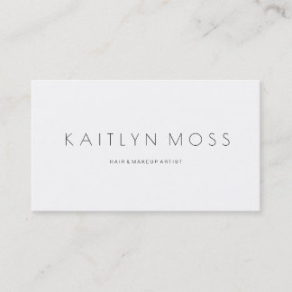 Elegant Minimalist Classy Chic Salon Business Card