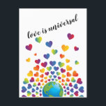 Elegant Minimalist Colorful Rainbow Heart Design Postcard<br><div class="desc">Elegant Minimalist Colorful Rainbow Heart Design by Edward Eksi</div>