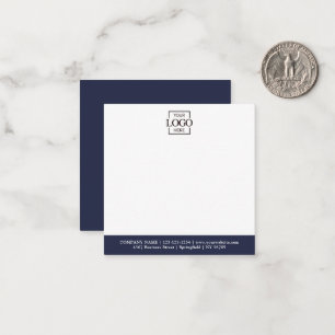 Elegant Minimalist Company Business Logo Branded Note Card