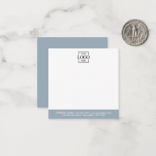 Elegant Minimalist Company Business Logo Branded Note Card