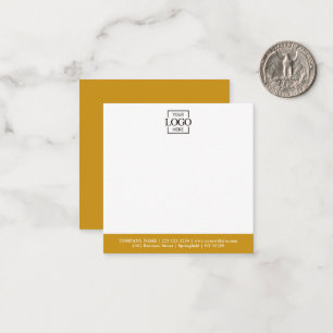 Elegant Minimalist Company Business Logo Branded Note Card