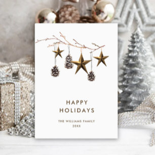 Elegant Minimalist Corporate Christmas Greeting Holiday Card