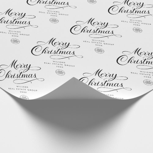 Elegant Minimalist Corporate Holiday Christmas Wrapping Paper